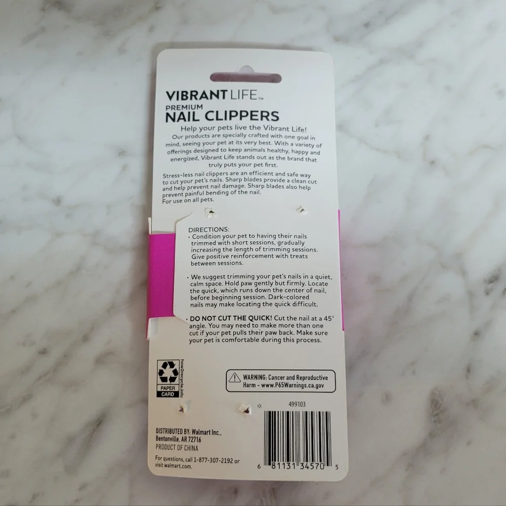 Vibrant Life Stress-Less Pet Nail Clippers